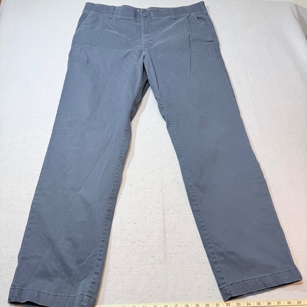 Lee Extreme Comfort Straight Fit Men's Casual Pants 40x32 Black Cotton Blend